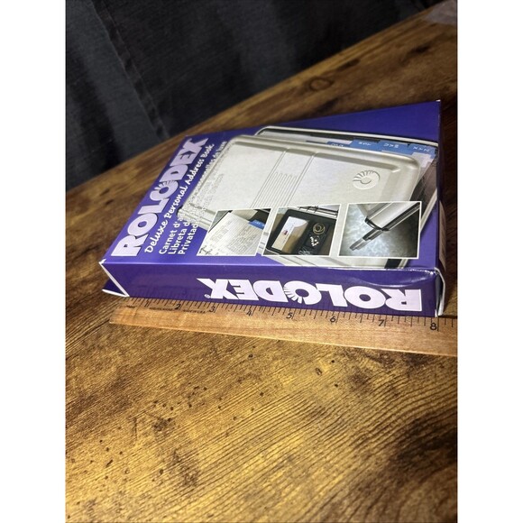 Rolodex Office Covered Business Card File Holder Sleeves Pen Newell Office 2000 - Picture 11 of 13